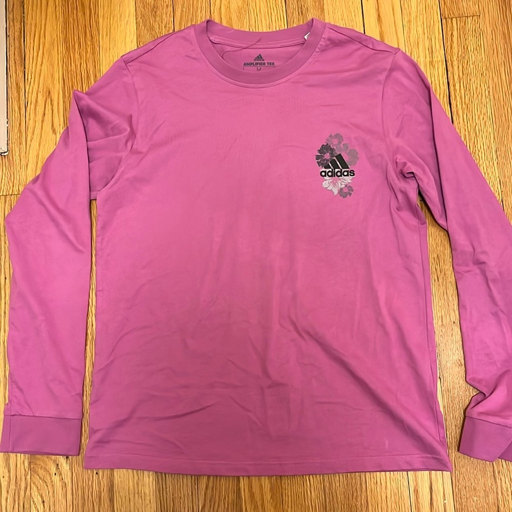 Adidas women Purple Lilac Long Sleeve shirt Size medium